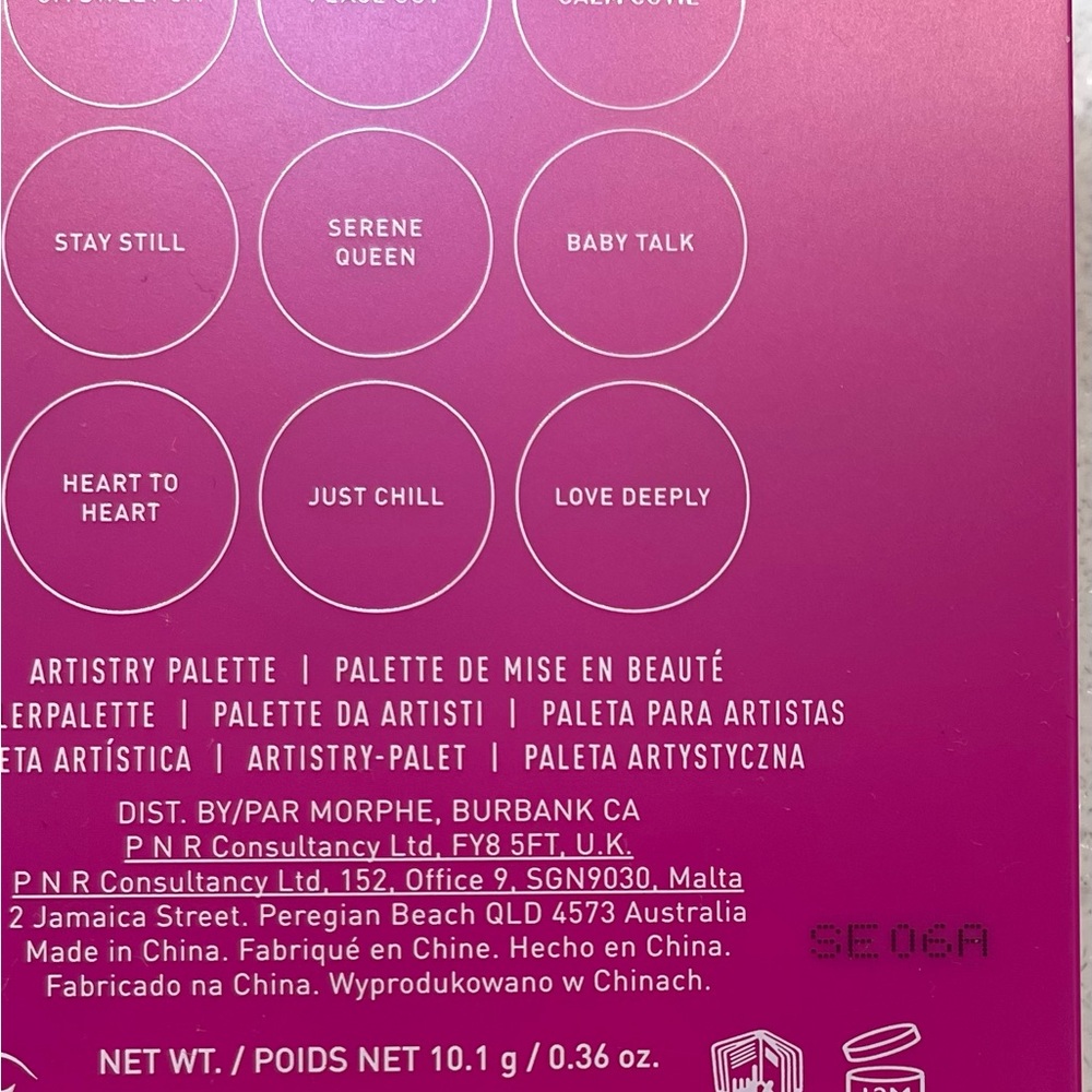 Morphe ~ ‘9B CALM ME BABY’ Artistry Eyeshadow Palette ~ Full Size ~ NIB - Picture 12 of 16